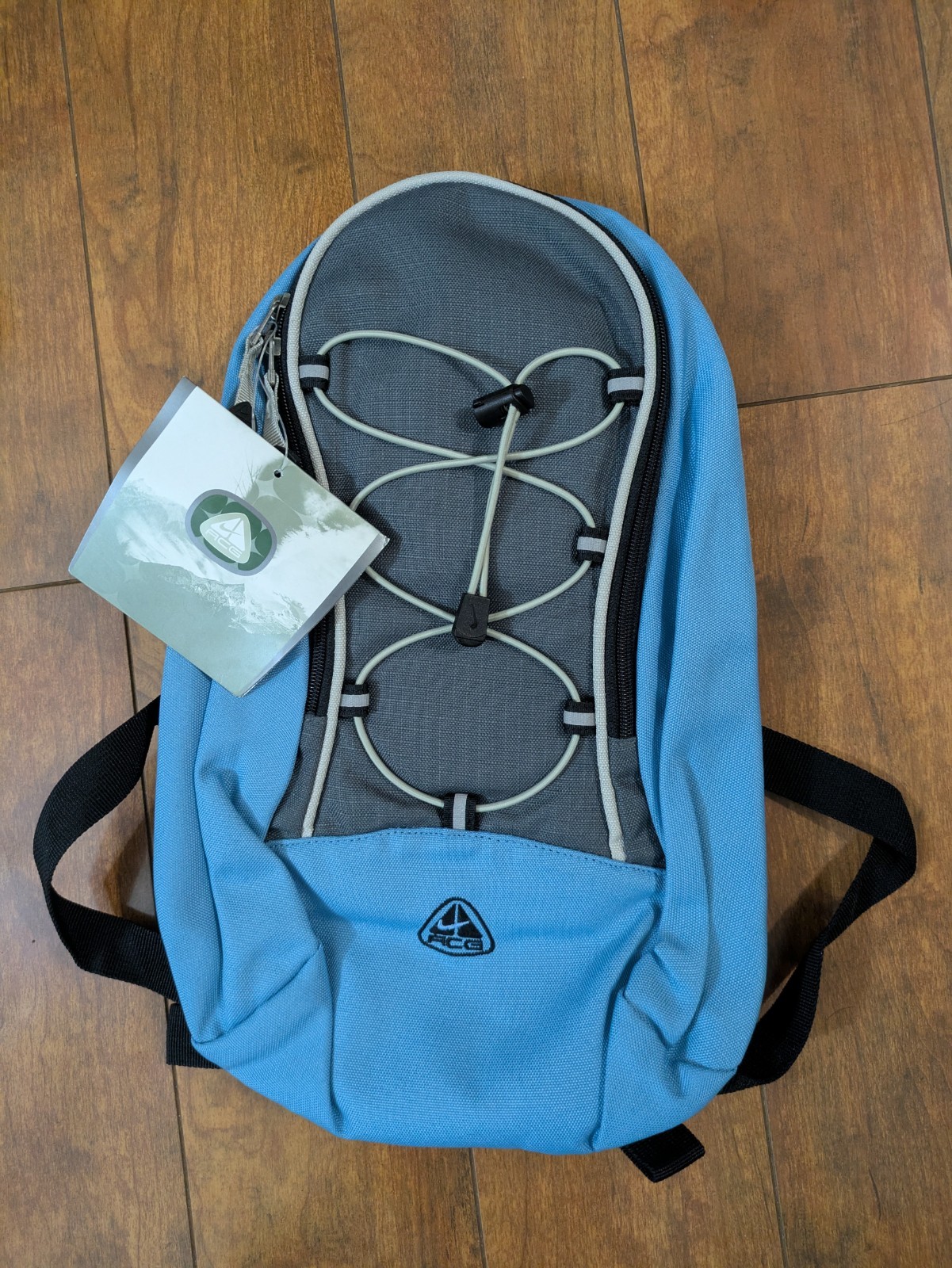 Vintage Late-1990s NWT Nike ACG BA0120 Backpack Blue Grey Gorpcore Techwear
