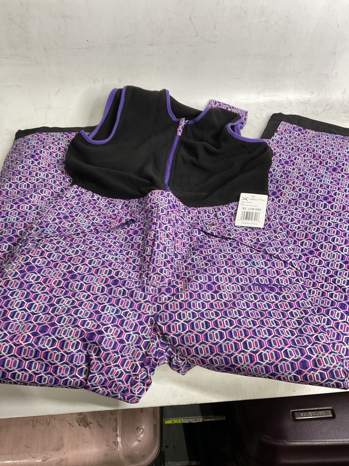 Arctix Kids Infinity Bib Overalls Chainlink Purple X Large U4