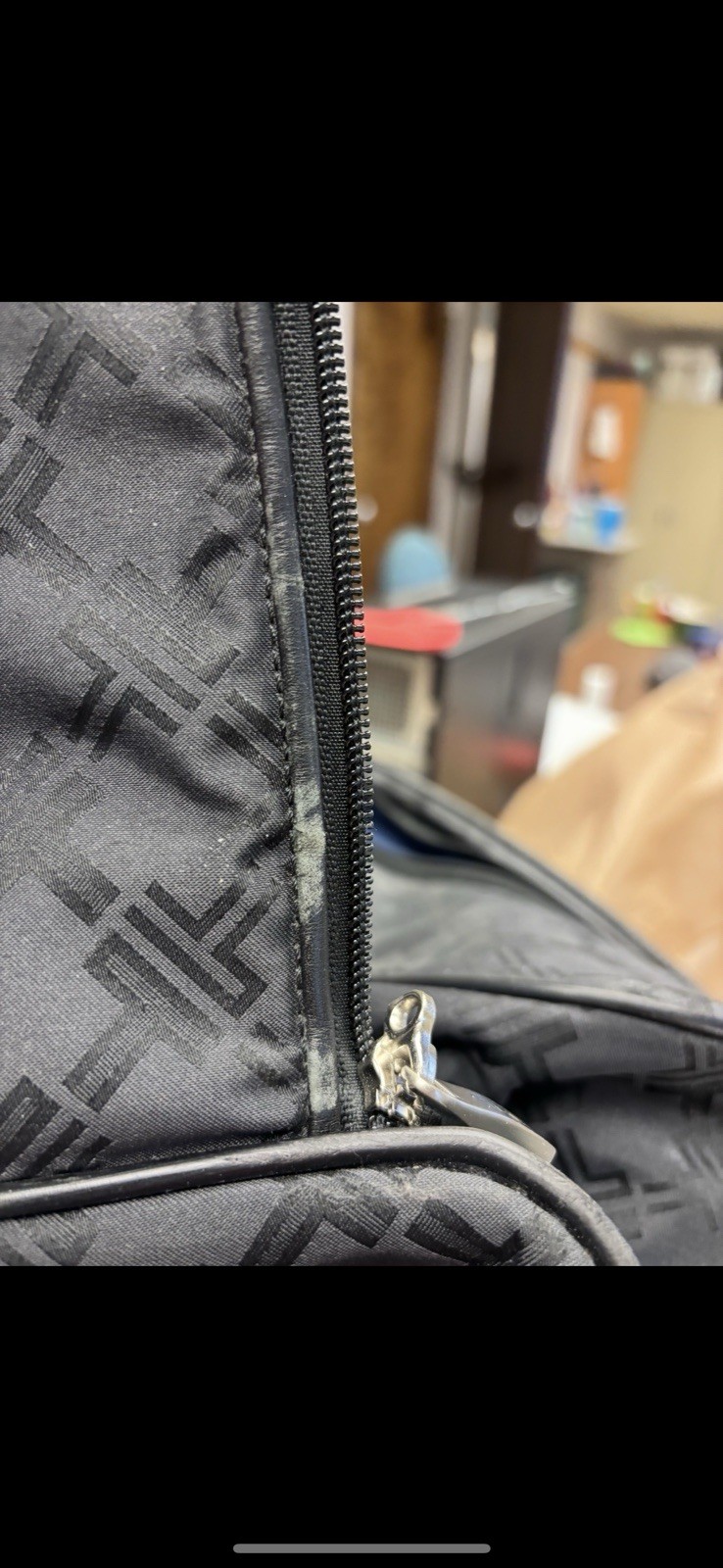 TUMI T Monogram Jacquard Upright carry on Rolling Duffle Bag