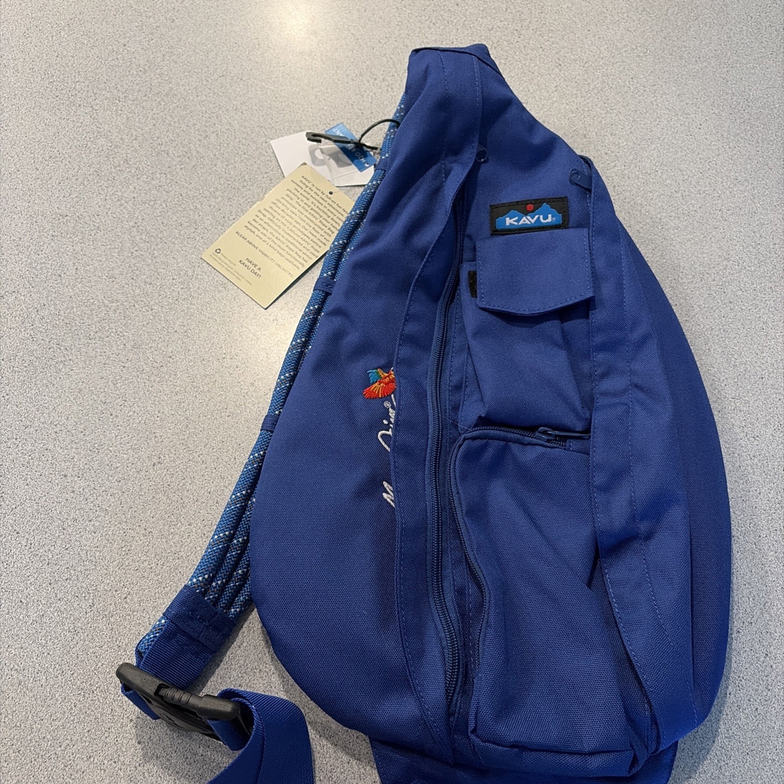 KAVU Rope Sling Backpack Blue Crossbody Maui Jim