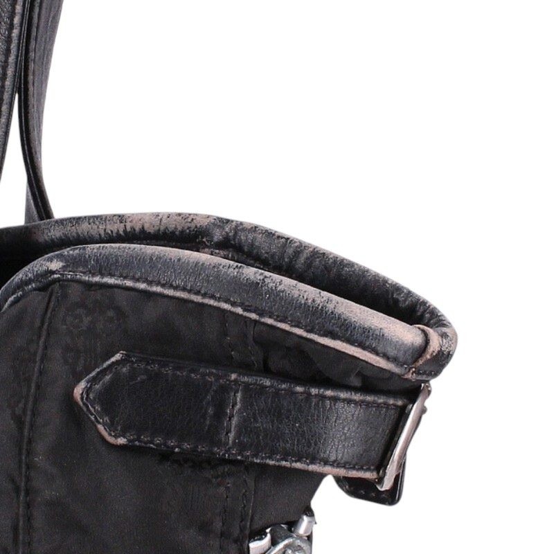Chrome Hearts Leather switching nylon tote bag black 503062SJ02bb334 r51_0311