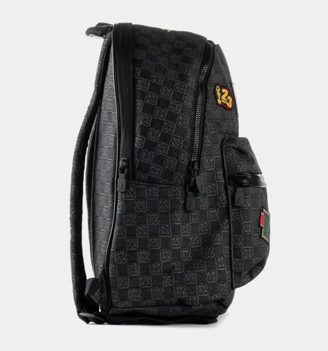 Jordan Air Monogram Backpack 20L Black Bookbag Luxury Bag MA9155-023 Limited