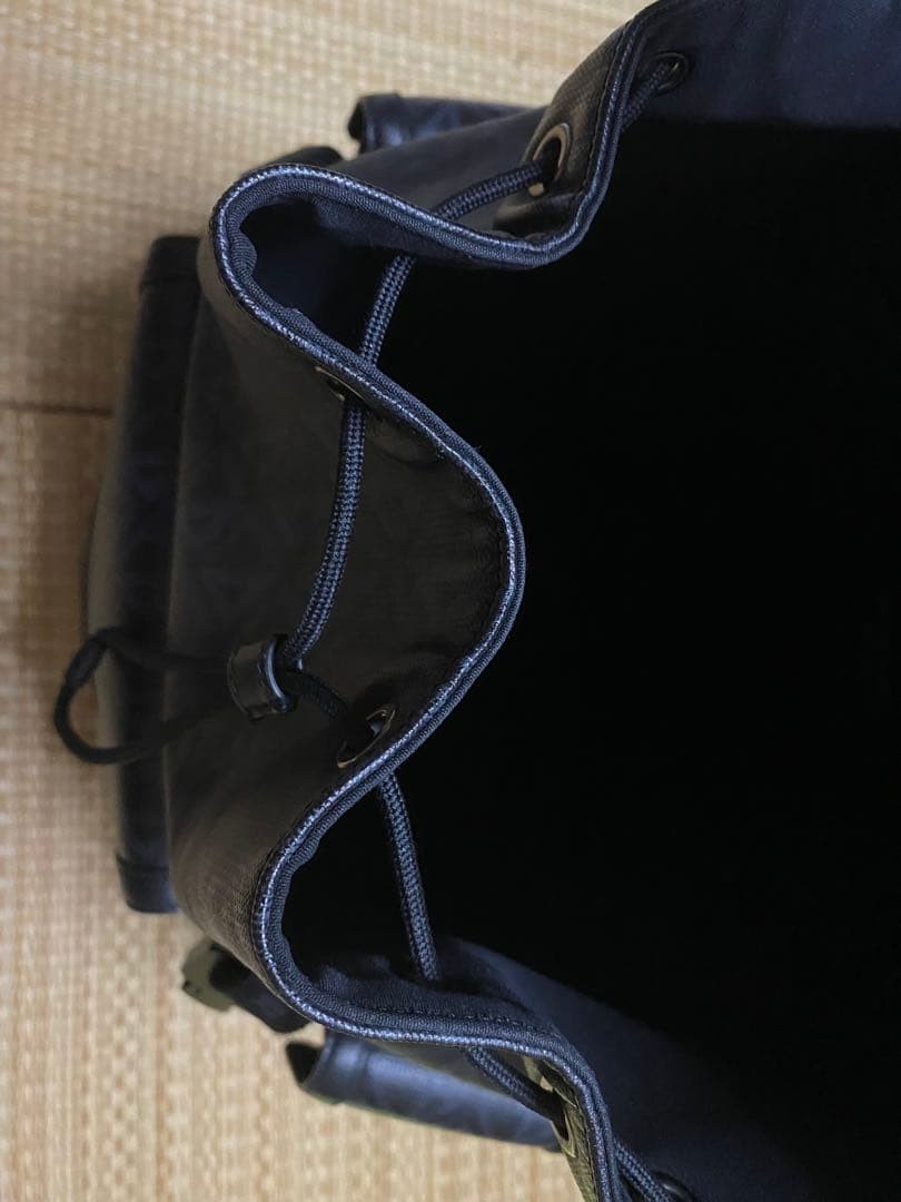 DIOR Hit The Road Backpack CD Diamond Canvas Black #QYBDL3