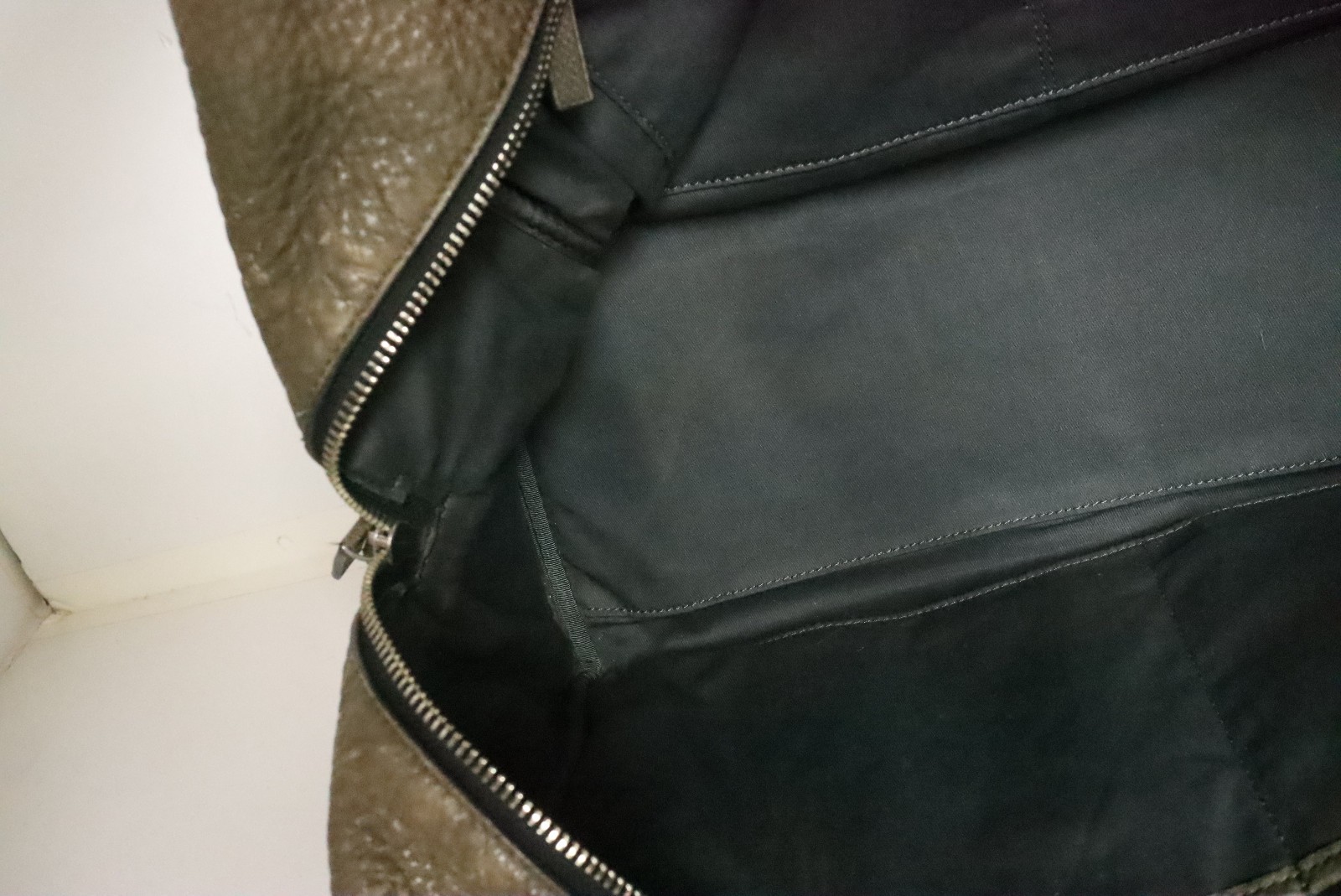 Jack Spade Wool Cotton Leather Weekender Carry On Travel Duffle Bag Luggage