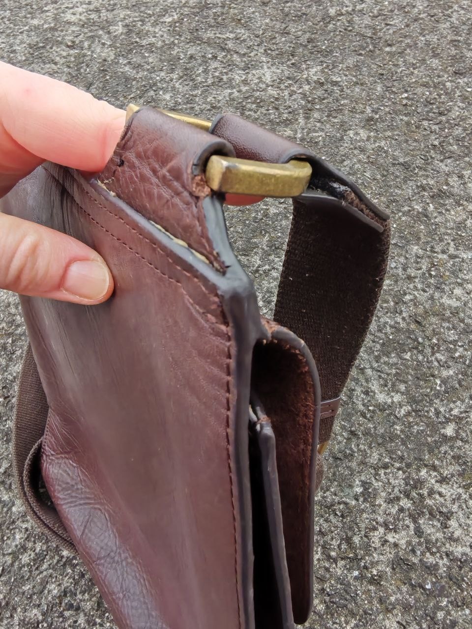 Mulberry Messenger Bag Vintage Pocket Men Leather Color Brown