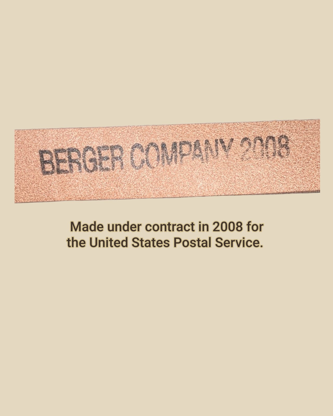 USPS Leather Strap Replacement 40″ Satchel Accessory No Hardware Berger Co 2008