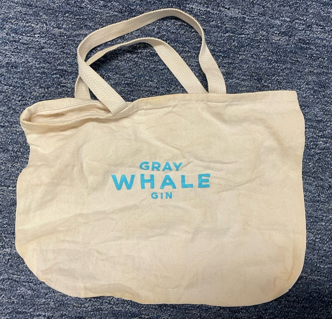 Gray Whale Gin 11L Canvas Cream Tote Bag