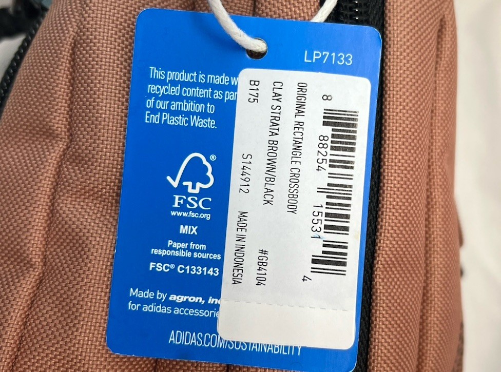 Adidas Rectangle Recycled Polyester Crossbody Bag (RETIRED)