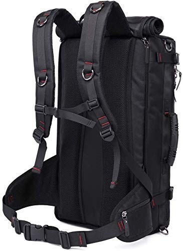 Durable Travel Backpack Convertible Duffle Bag for 15.6″ Laptop, 35L Capacity