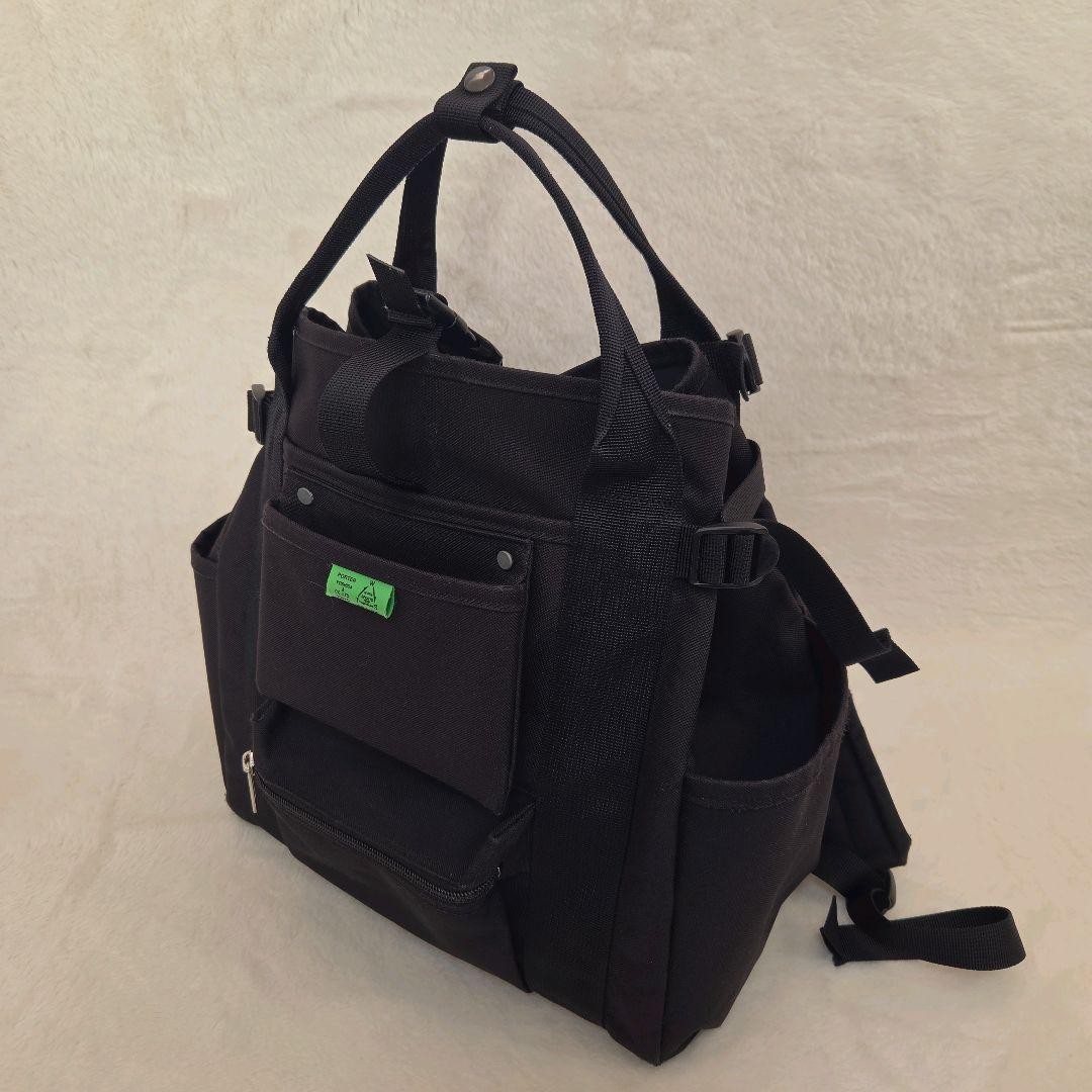 Yoshida Kaban PORTER Union Rack Sack Backpack Black 44x42x24cm Good Condition