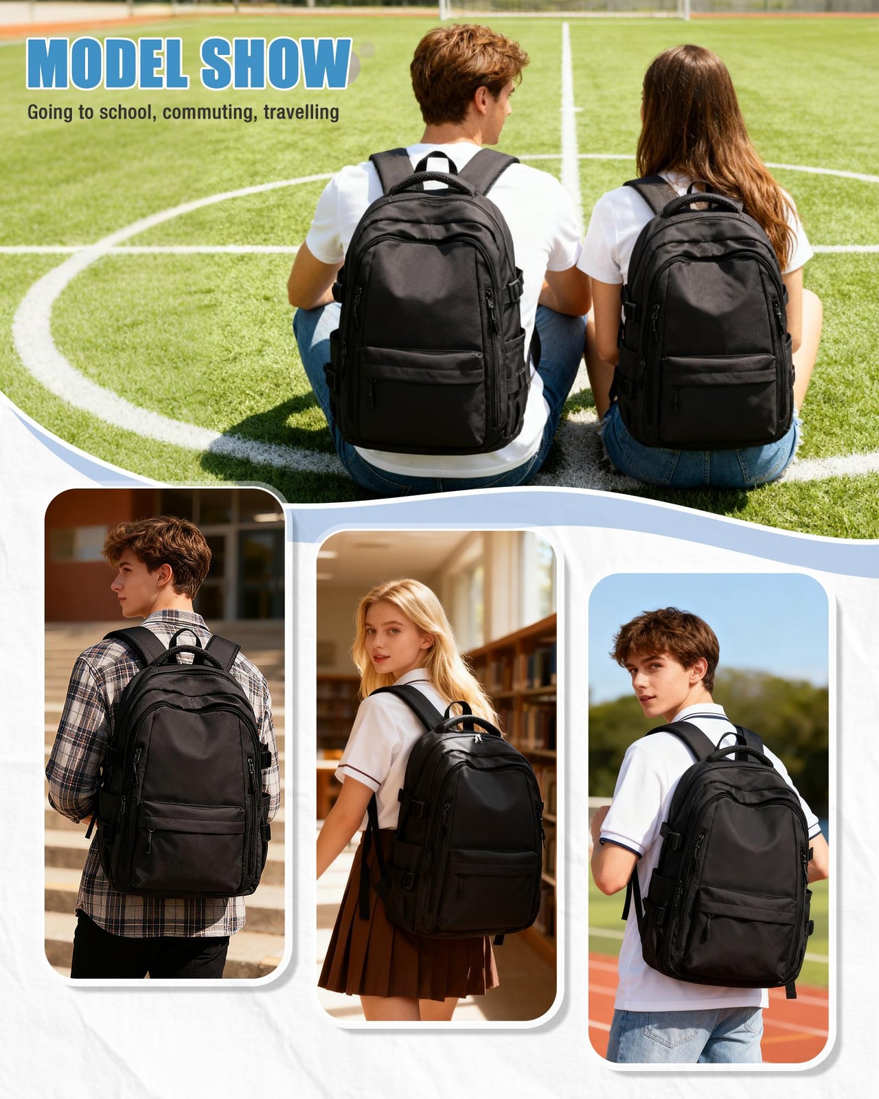 Carry on Backpack Airline Approved Travel Backpack Waterproof Under Seat