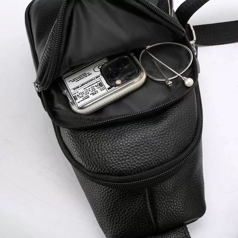 Men’s Genuine Leather Crossbody Bag Stylish Shoulder Bag for Commute Casual Work