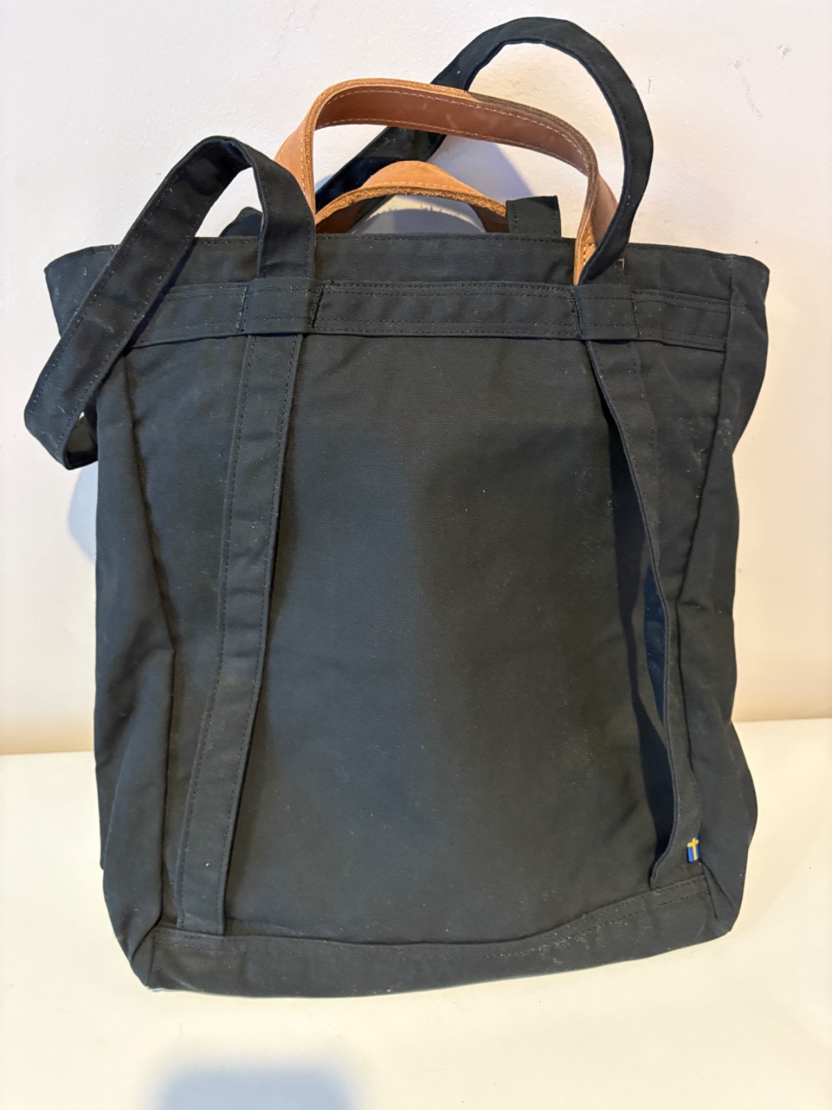 Fjallraven Totepack No. 1 Black G-1000 Heavy Duty Tote Backpack Bag New w/ Tags