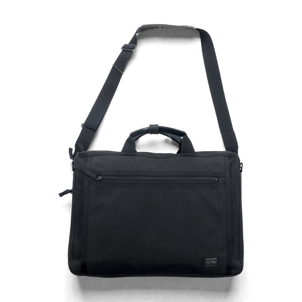 Porter Clip 2Way Briefcase Shoulder Bag Black Canvas Nylon Made in Japan