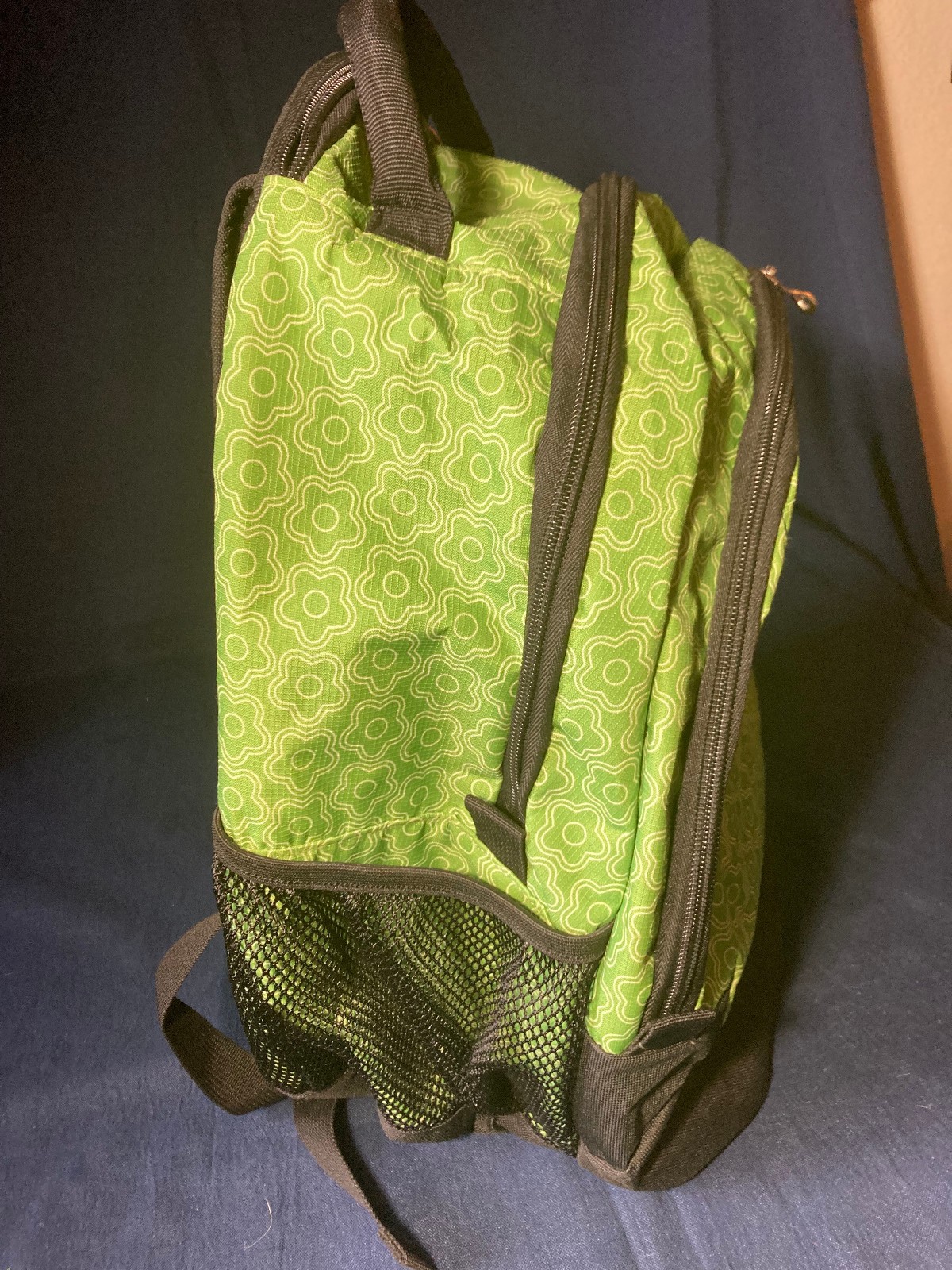 Adidas Backpack Green with Flower Pattern