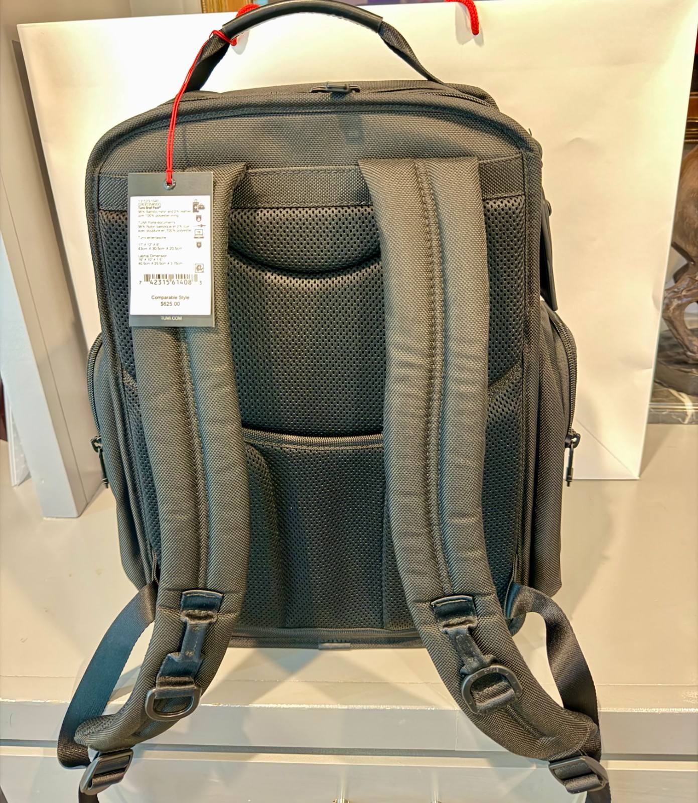 TUMI Alpha Brief Backpack – Black – NEW with TAGS