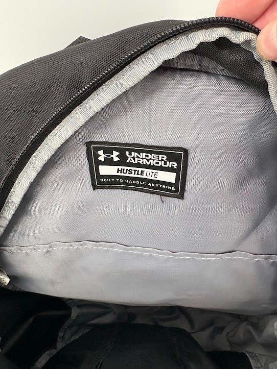 Under Armour UA Hustle 5.0 Backpack Black / Silver School Sports Bag 29L