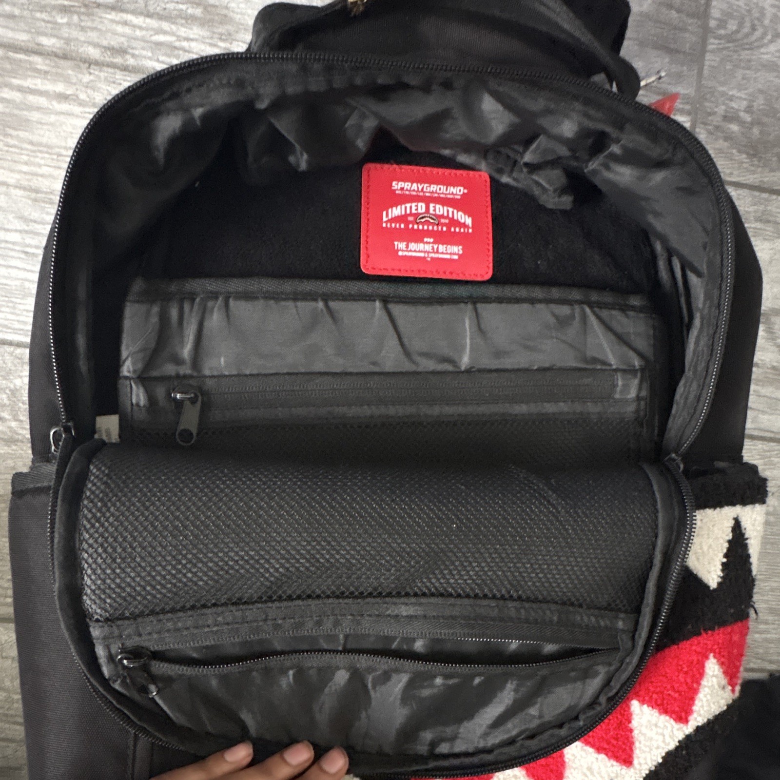 SPRAYGROUND Limited Edition Torpedo Shark Night Backpack