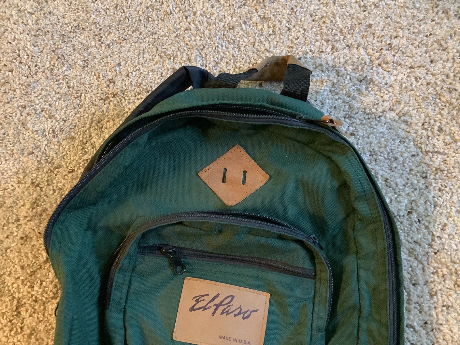 VINTAGE EL PASO BACKPACK CANVAS W/LEATHER – DAYPACK