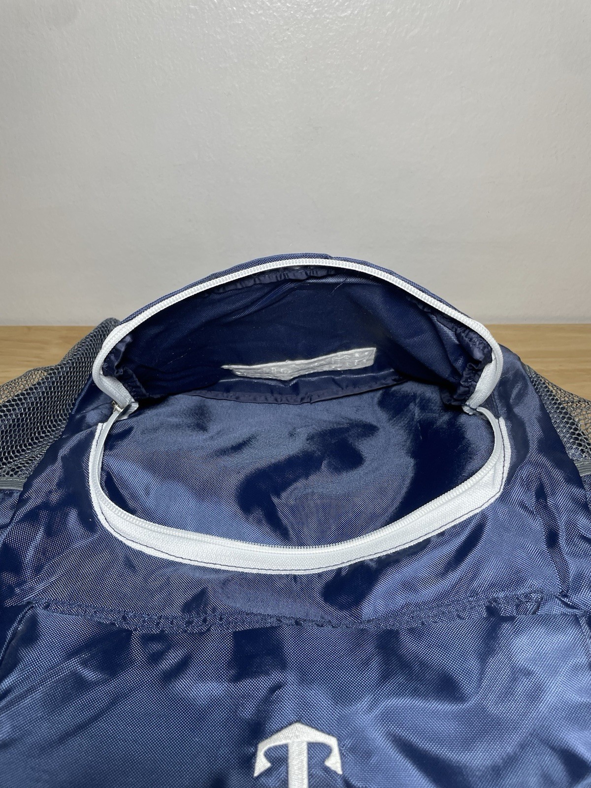 Royal Caribbean International Backpack / Book Bag – Blue & White With Key Chain