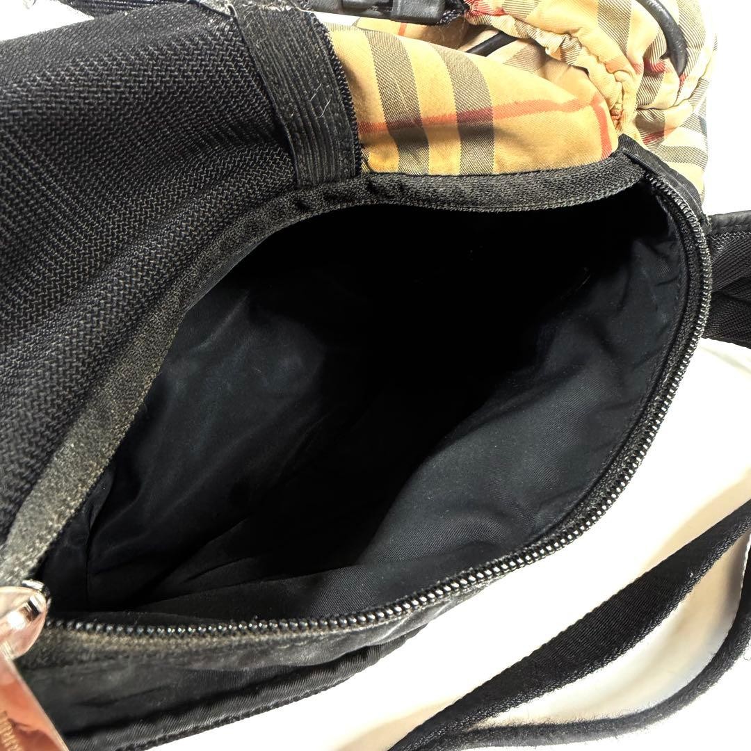 Authentic Burberry Beige Leather Crossbody Bag 28cm x 20cm x 12cm Excellent Cond
