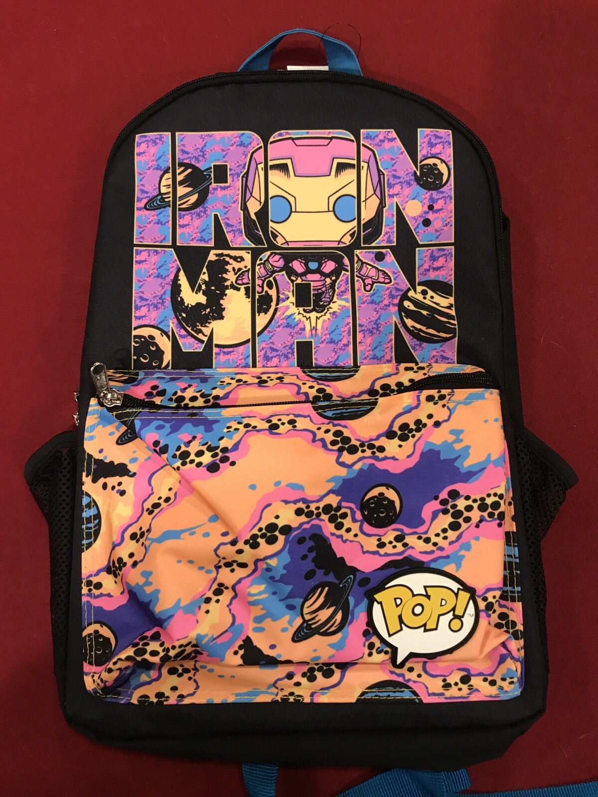 Marvels IRON MAN FUNKO-POP Regular Size Backpack. Brand New.