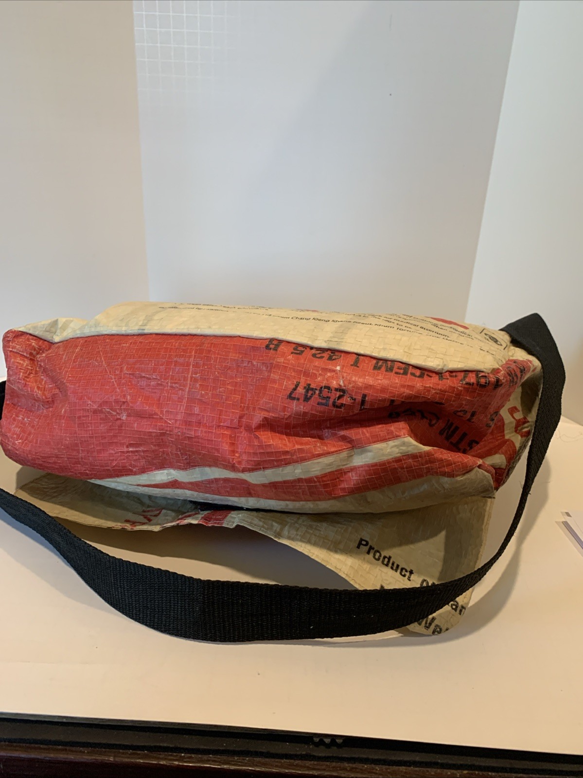 Messenger Bag Made From Recycled Elephant Brand Recycled Cement Bag Used