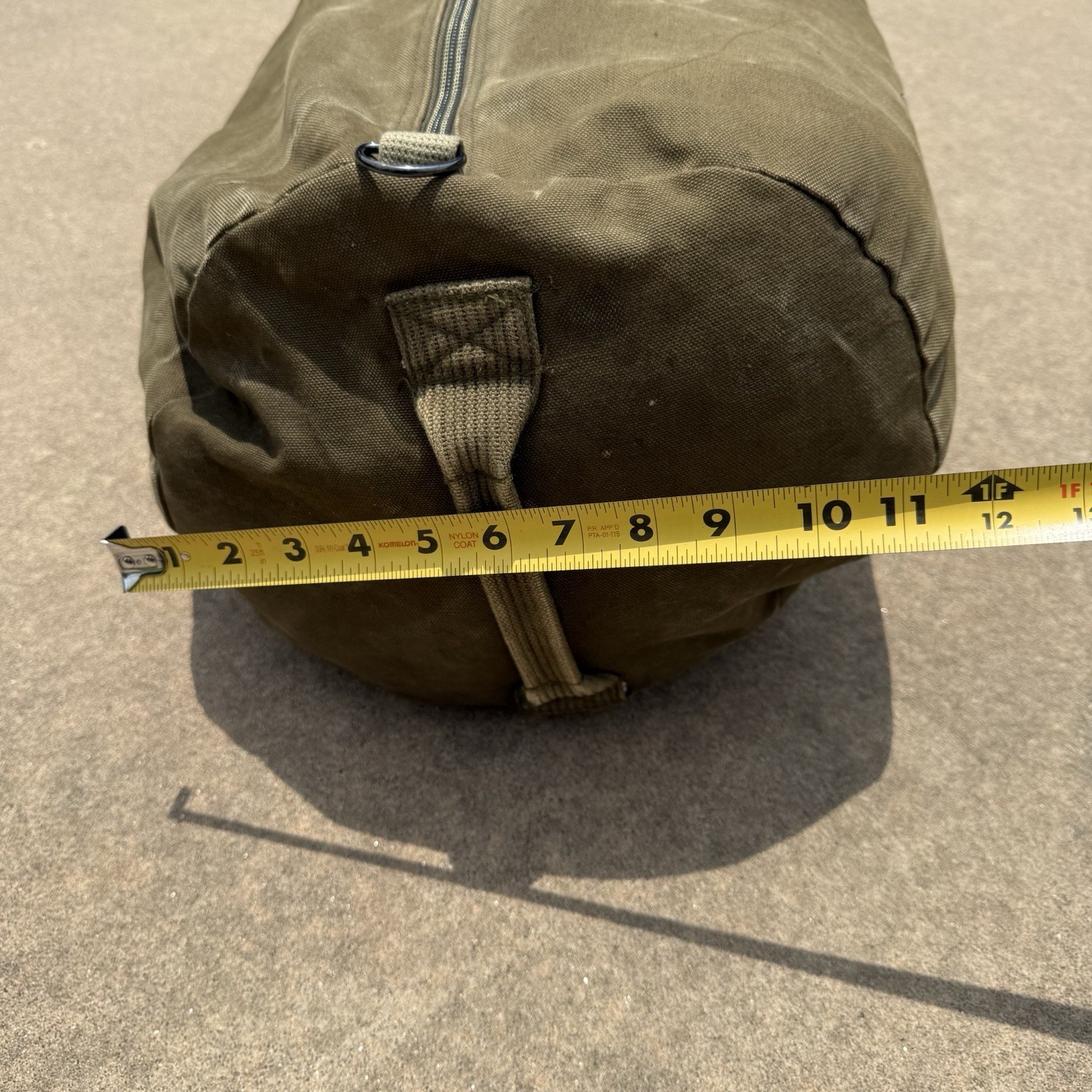 Large Duffle Bag Heavy Duty Cotton Canvas Military Army 36” 3 Handles Distressed