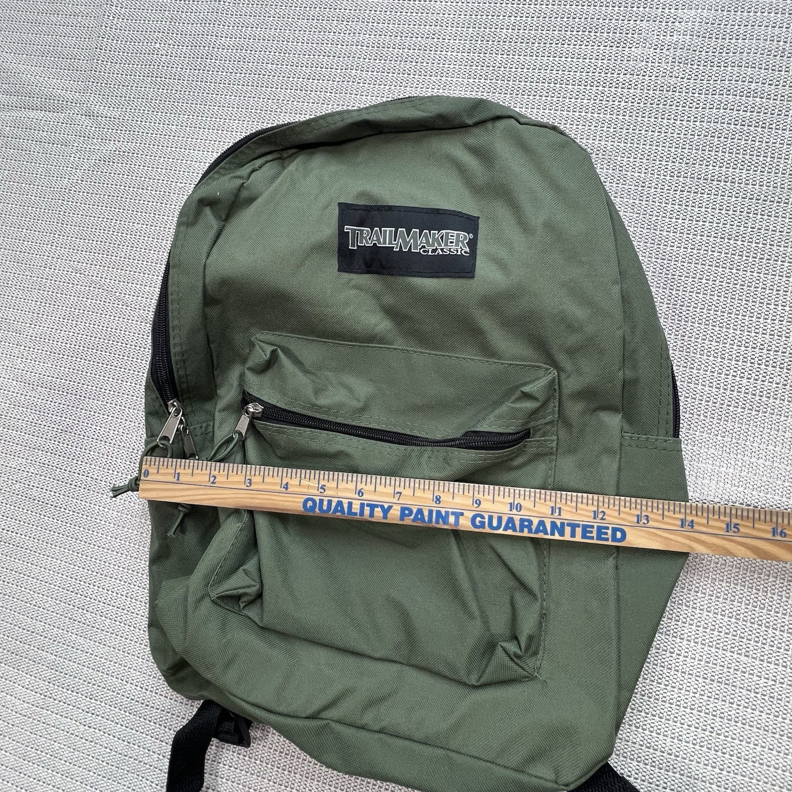 TrailMaker Classic Green Backpack 17” – Lightweight, Durable, Everyday Use