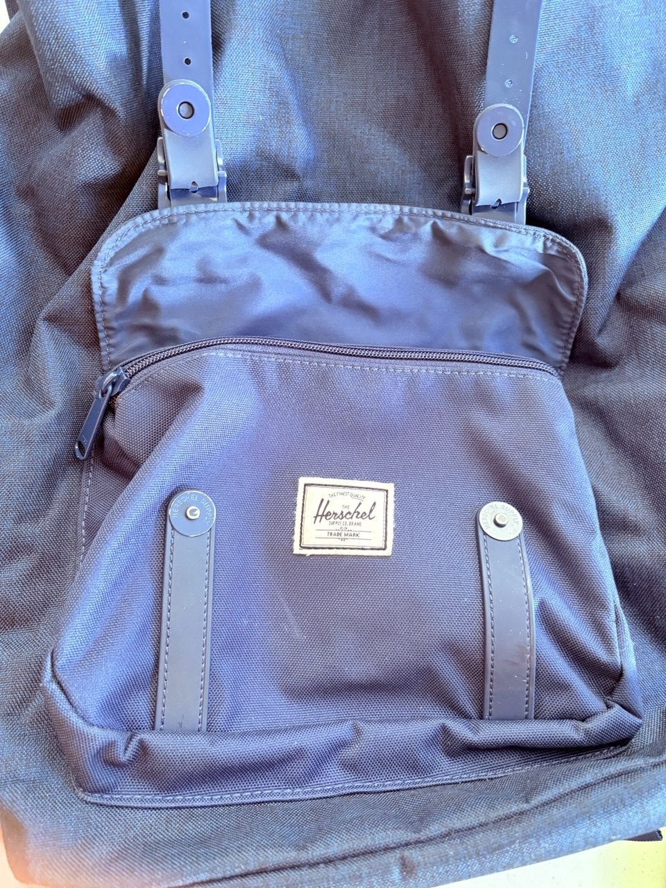 Herschel Little America Backpack Navy Blue Laptop Travel School Bag NWT