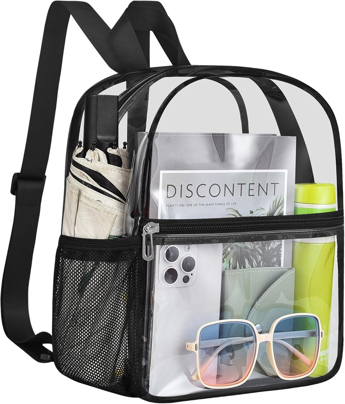 Clear Stadium Backpack 12x12x6 Inches Waterproof PVC Small Travel Sport Concert