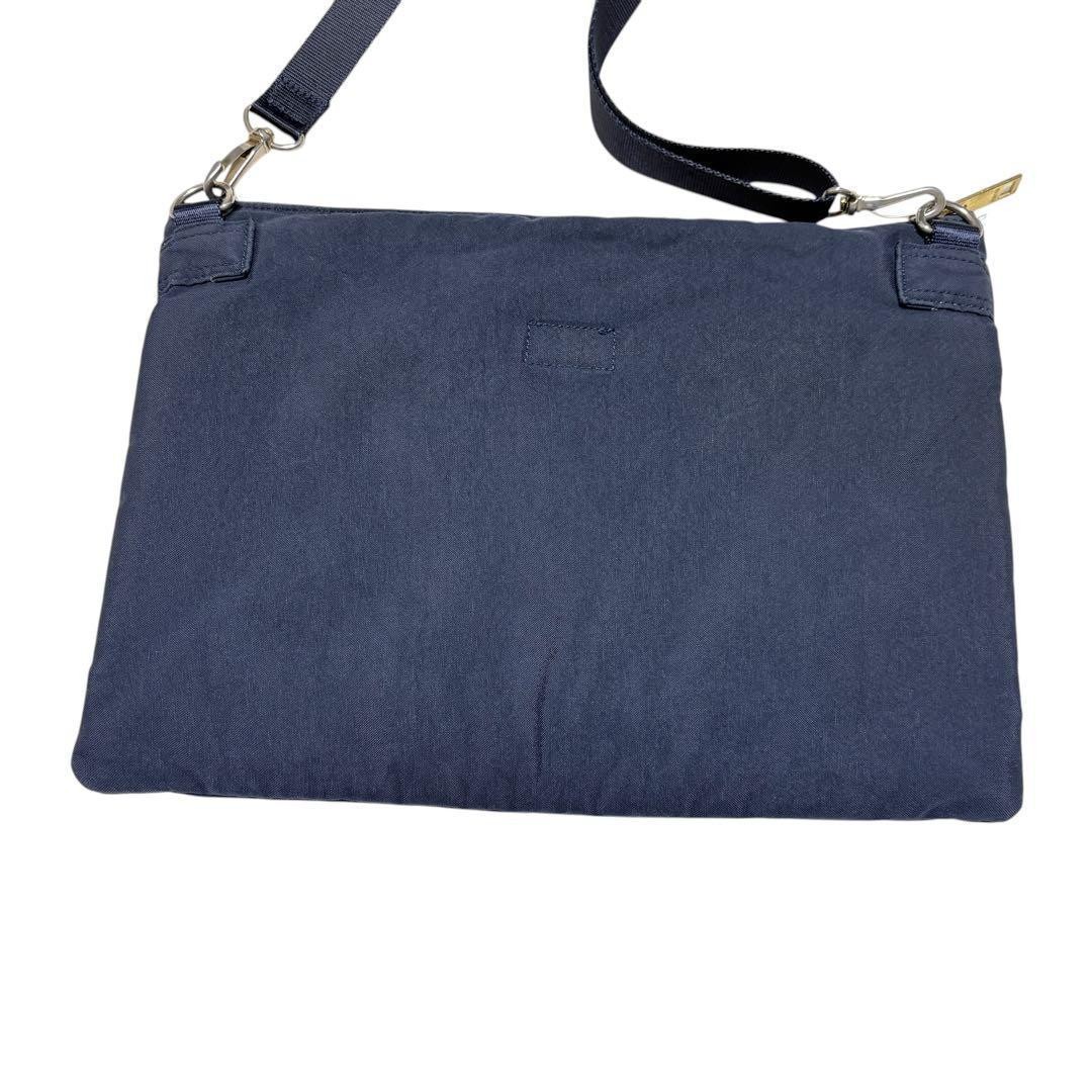 Authentic PORTER DRAFT Yoshida Shoulder Bag Nylon Navy 34cm Damaged Model