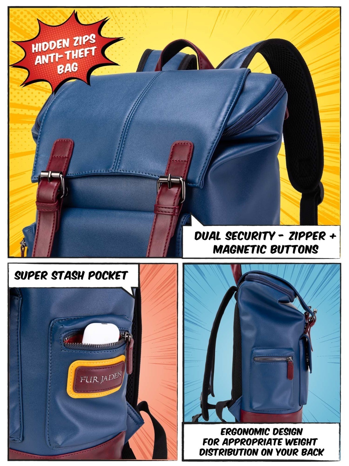 The Trailblazer | SUPERMAN x Fur Jaden multi colour US BUYERS NO IMPORT FEES