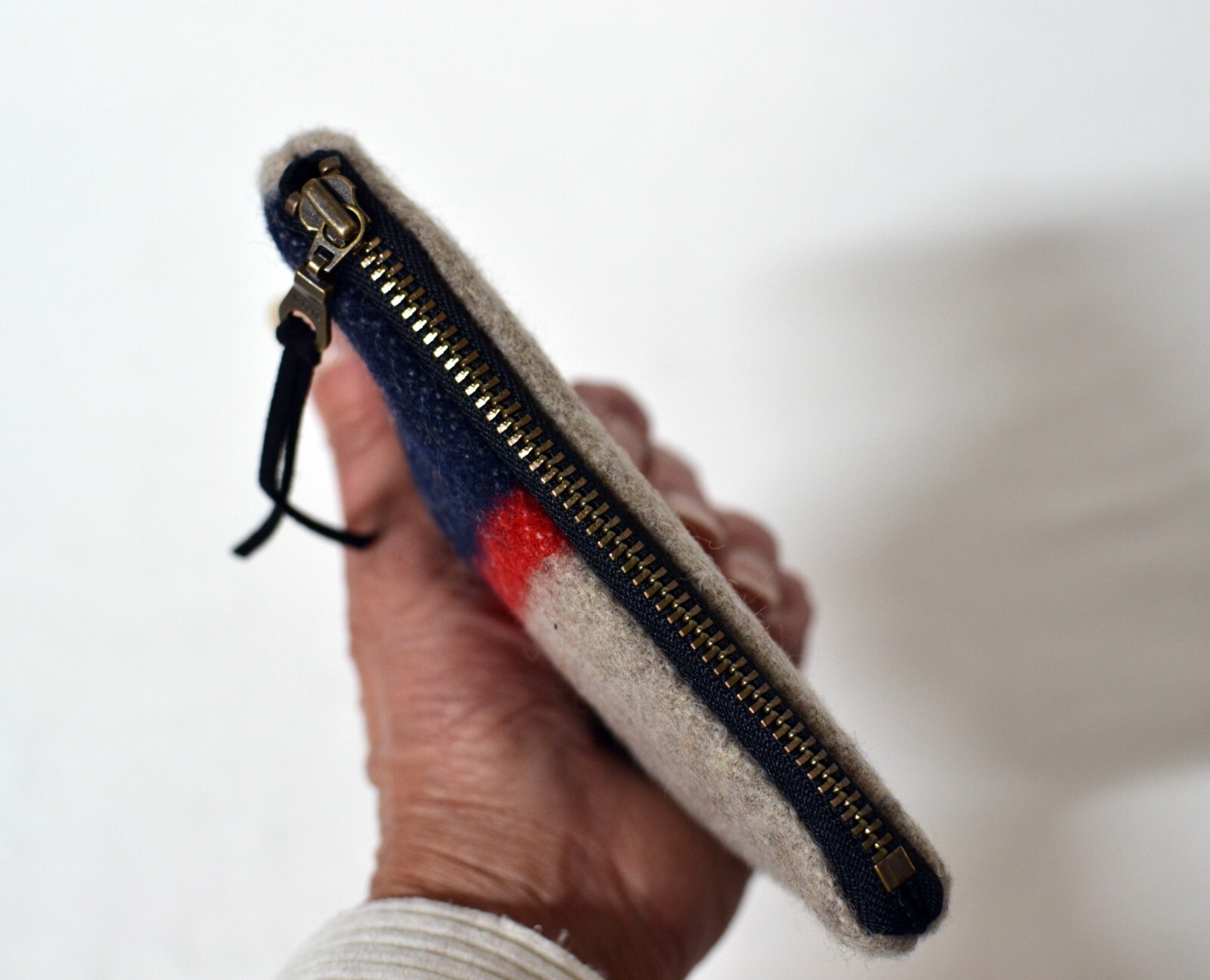 Zipper Zip Wallet made of Yellowstone National Park Wool blanket GrabnGo Camping