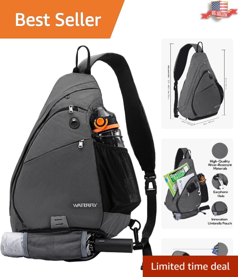 Water-Repellent Cross Chest Side Pack: Durable Solution for Active Lifestyles