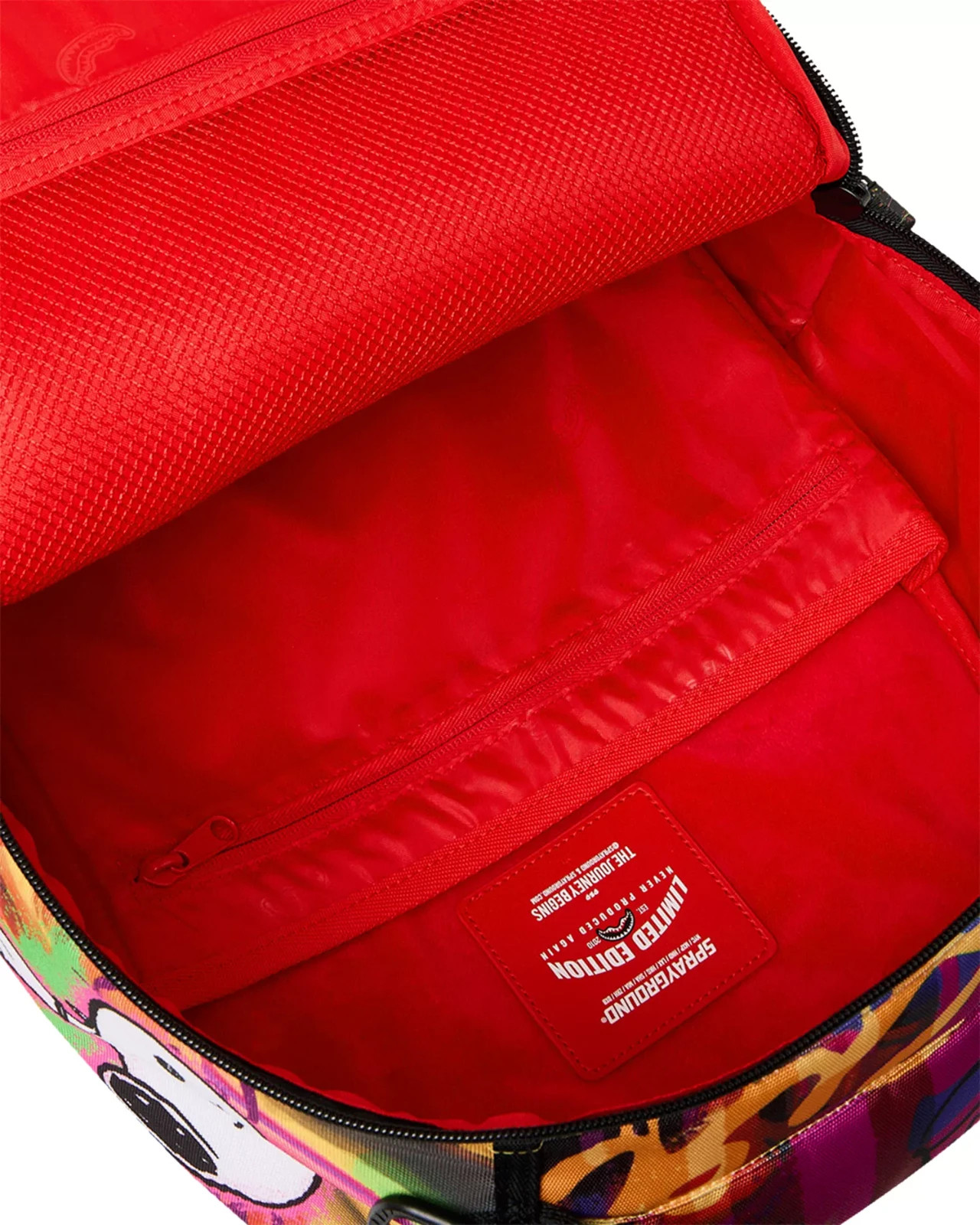 Sprayground x Snoopy Street Art Backpack🔥New Black Bookbag Large School Bag