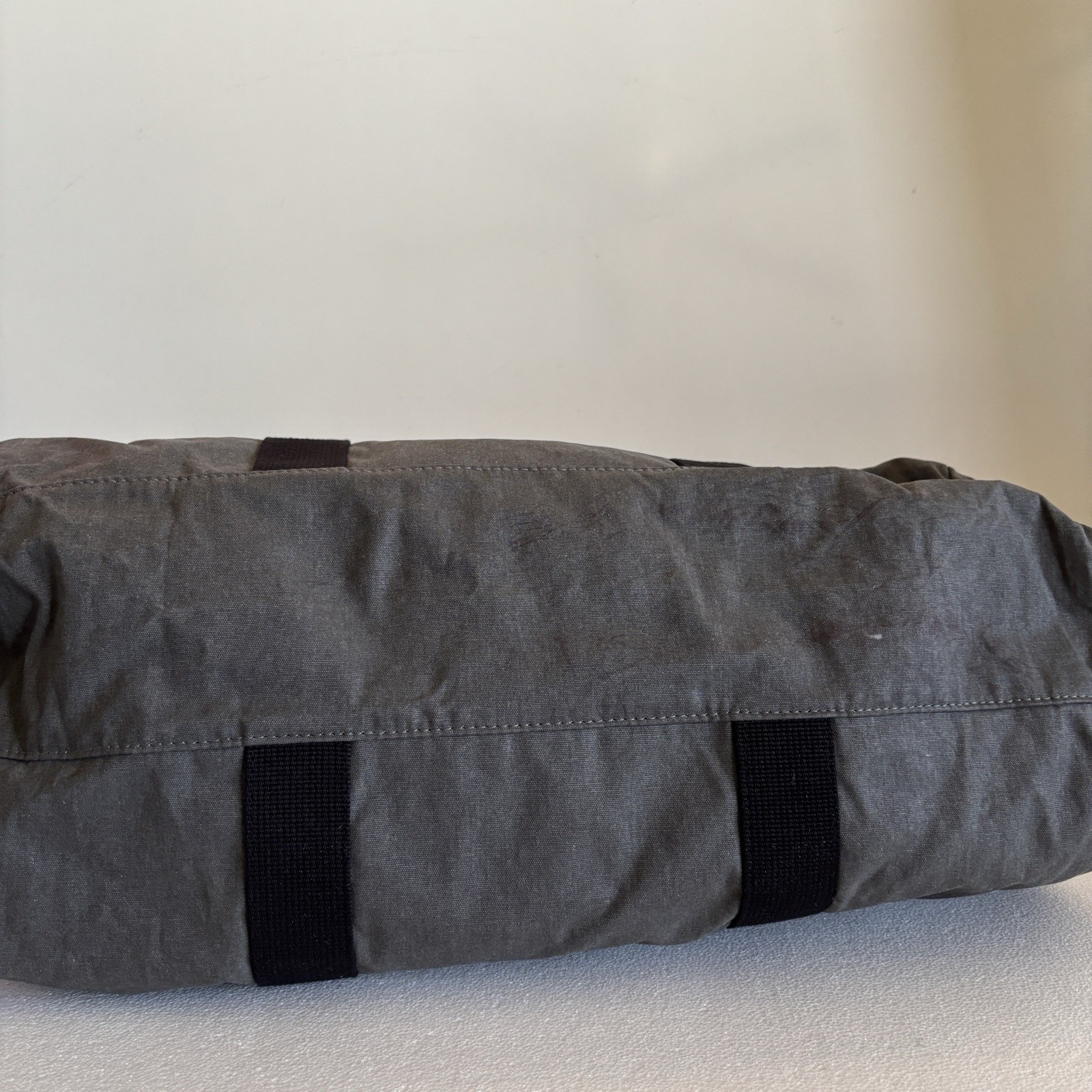 American Eagle Outfitters Charcoal Grey Canvas Duffle Bag