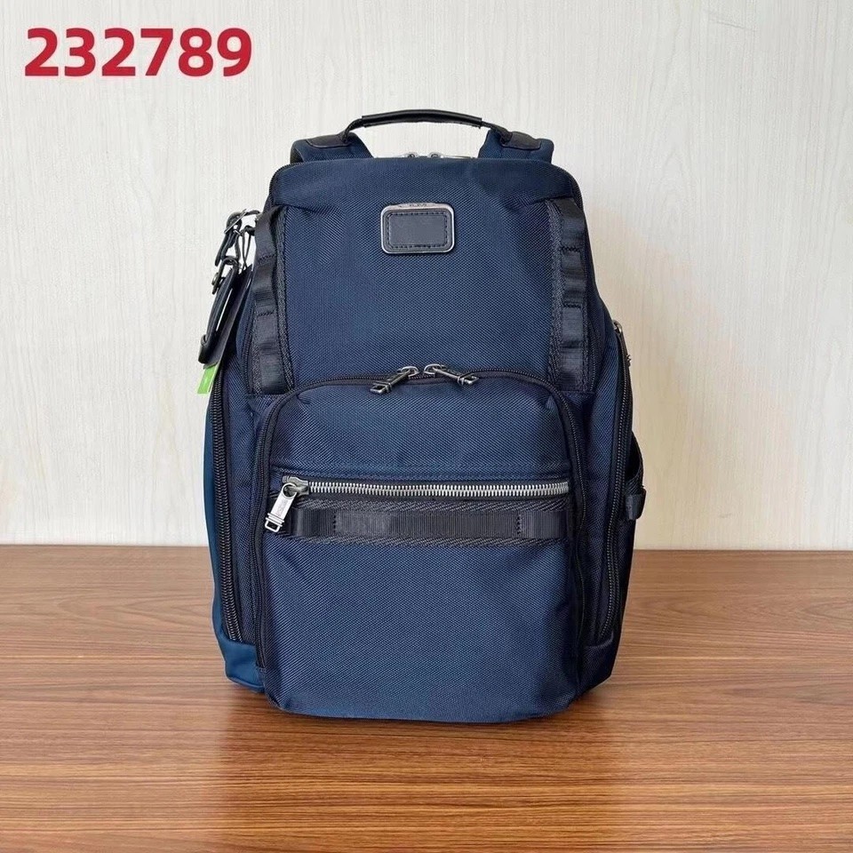 🎒 NEW TUMI Alpha Bravo Search Backpack Navy 232789 Ballistic Nylon Laptop