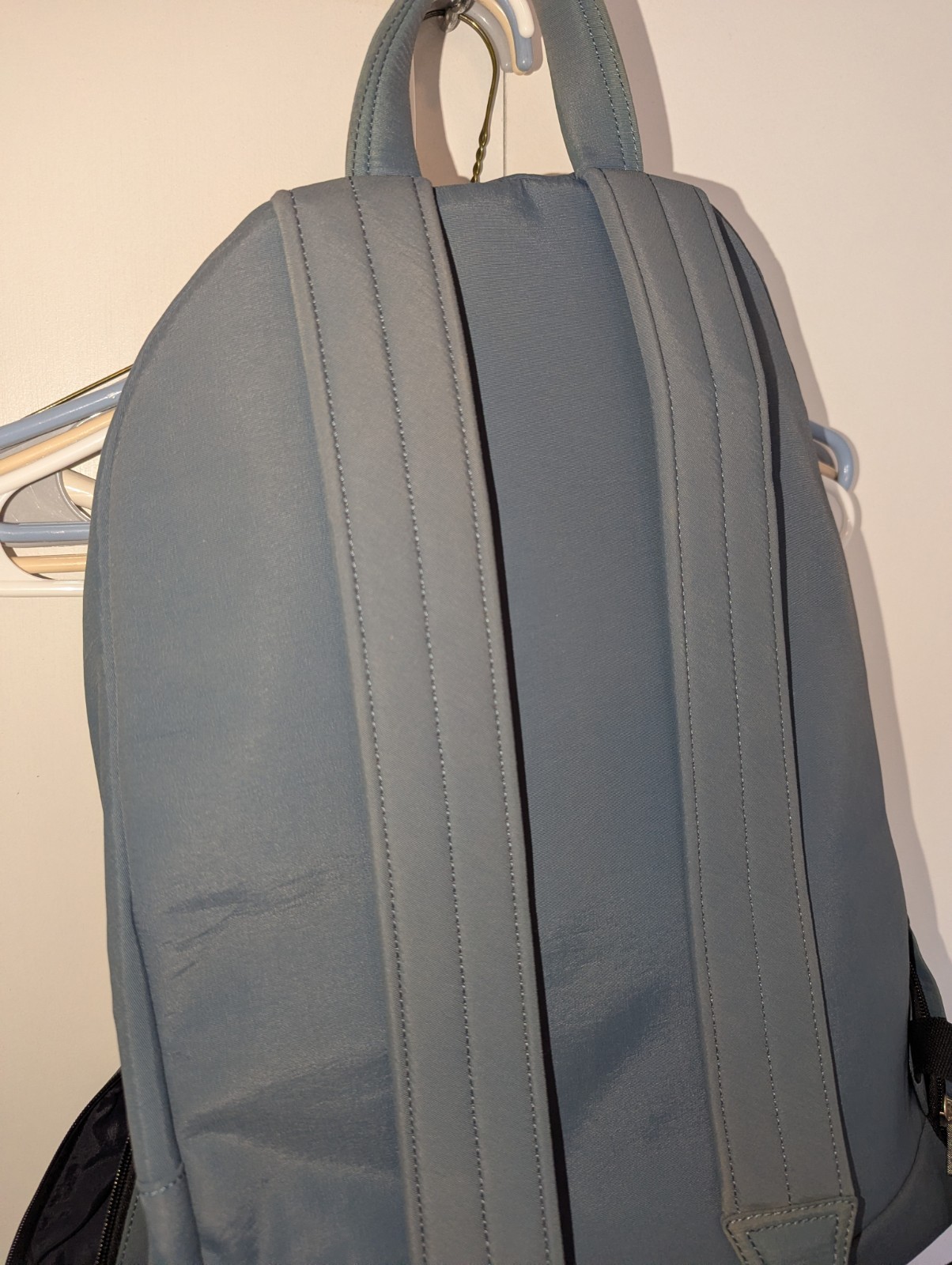 Jack Spade Backpack Nylon Blue Mens Commuter Handle Logo Travel Laptop Tech