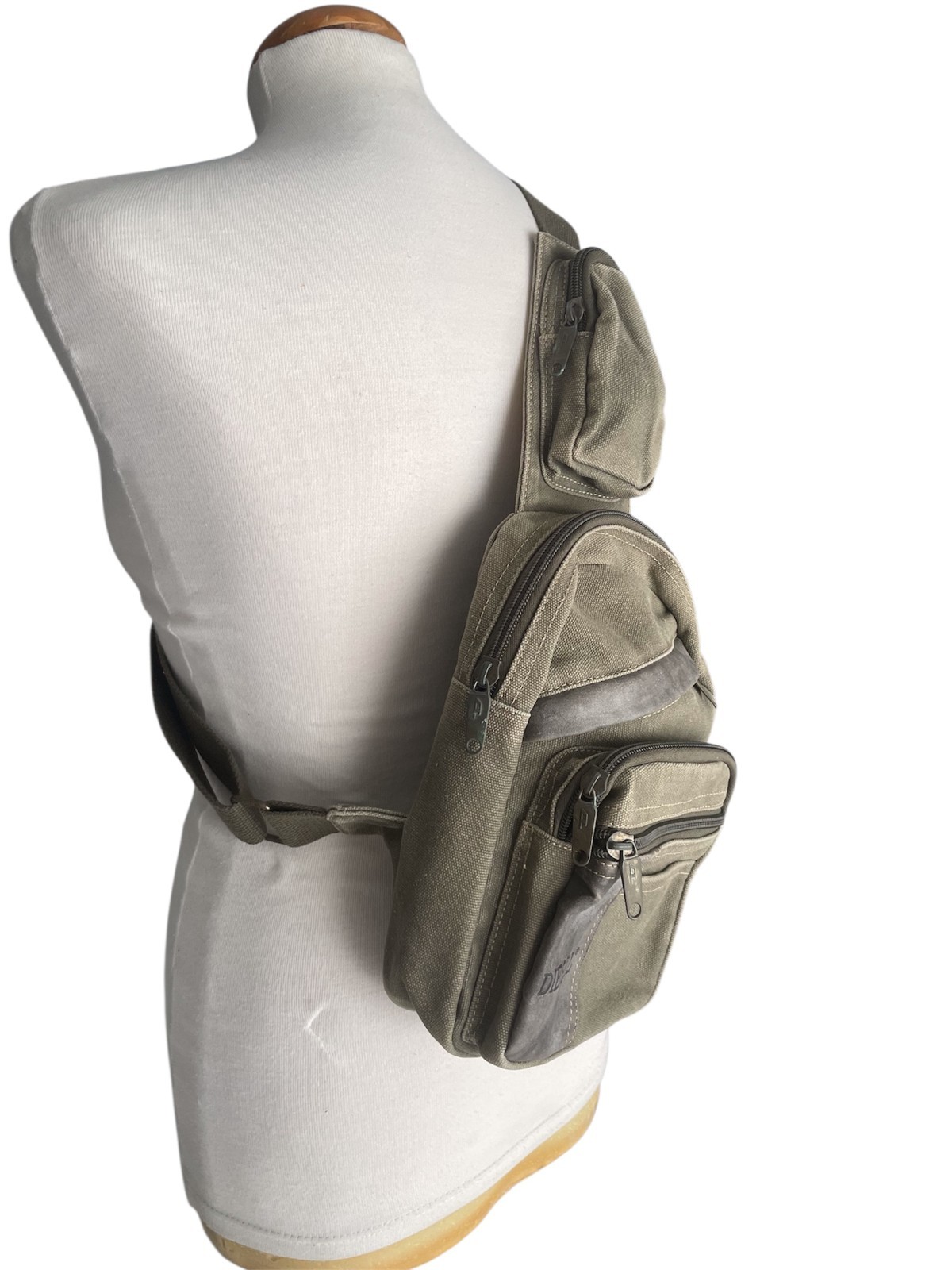 DIESEL Vintage Crossbody Sling Bag Multipocket Utility Cargo Y2K Rare Archive