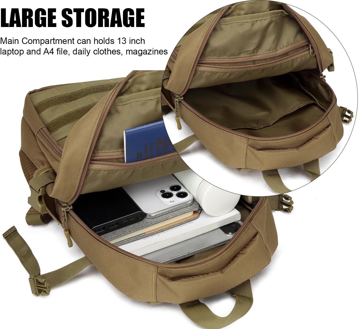 SunForMorning Kids Tactical Backpack Army Molle Bookbag Military Boys Backpac…