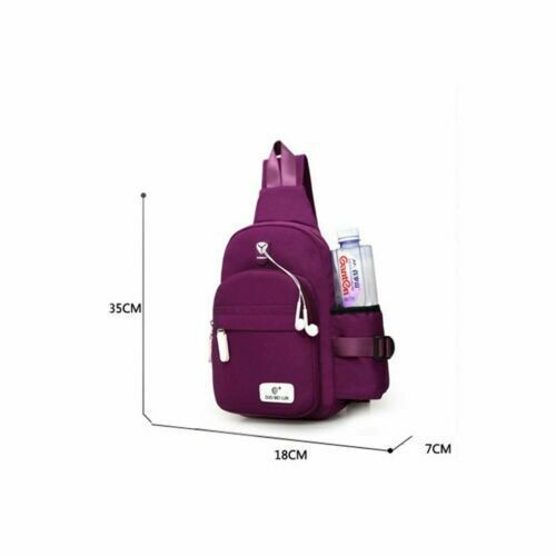Men Women Nylon Crossbody Shoulder Cycle Sling bag Chest Daily Travel Backpack