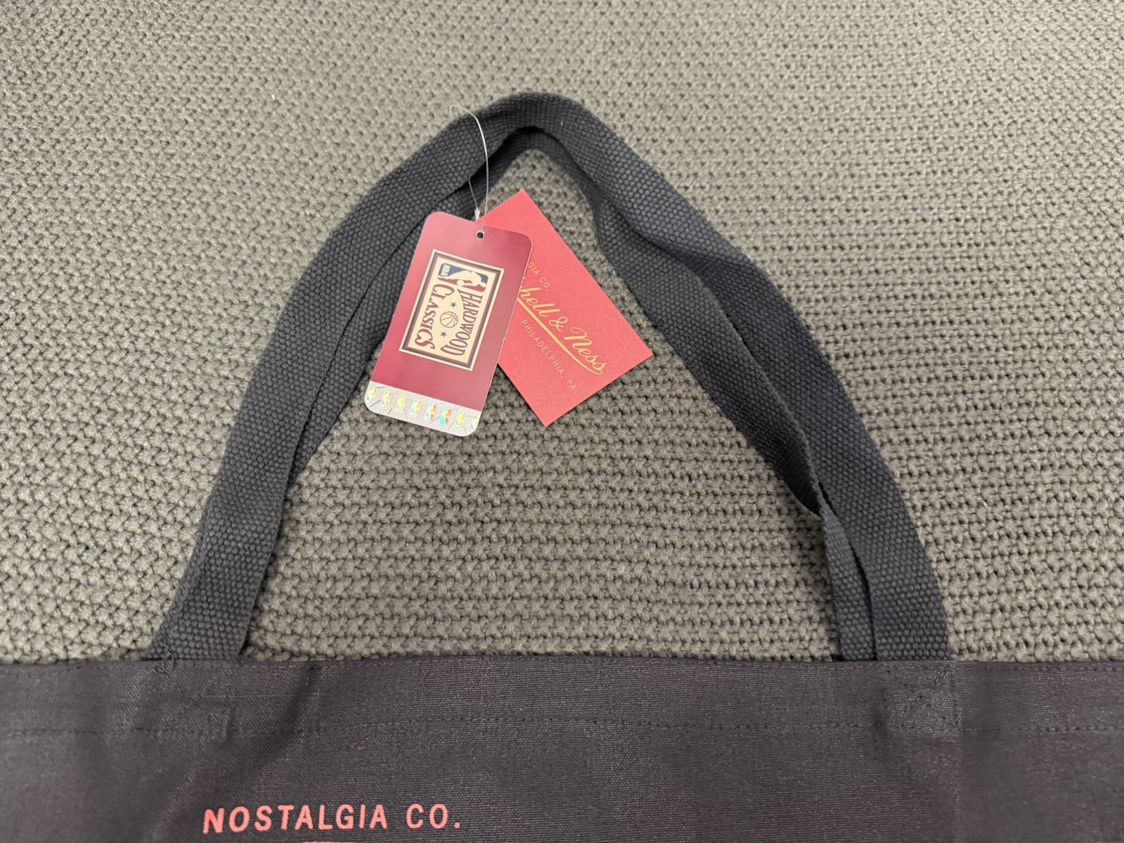 NEW Mitchell & Ness Brand Basketball Graphic Tote Bag