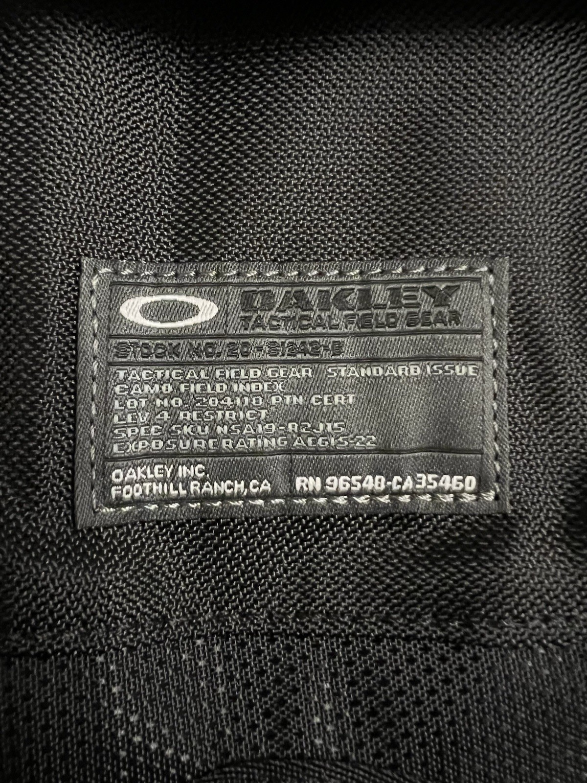 GENUINE Oakley 34L Capacity Kitchen Sink Backpack Black 92060AODM AUTHENTIC READ