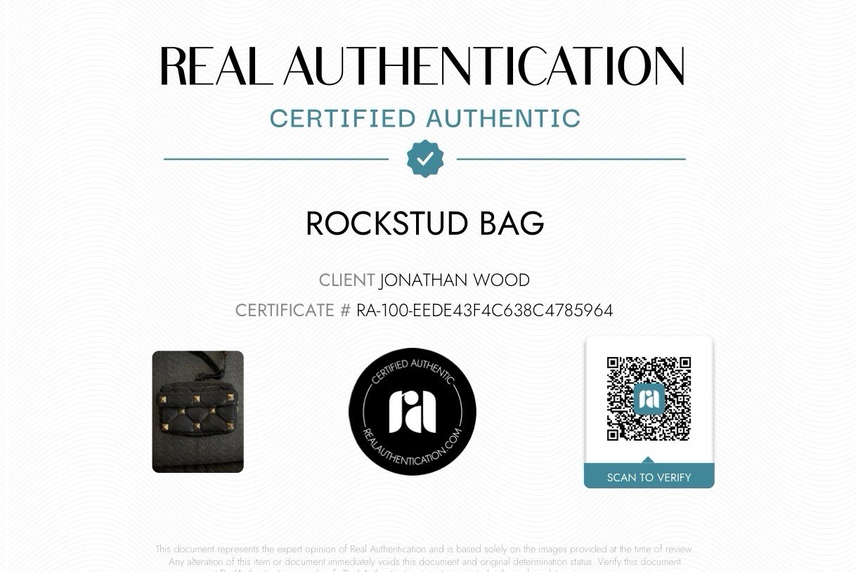 Valentino Rockstud Quilted Black Shoulder Bag Gold Studded Designer Zip
