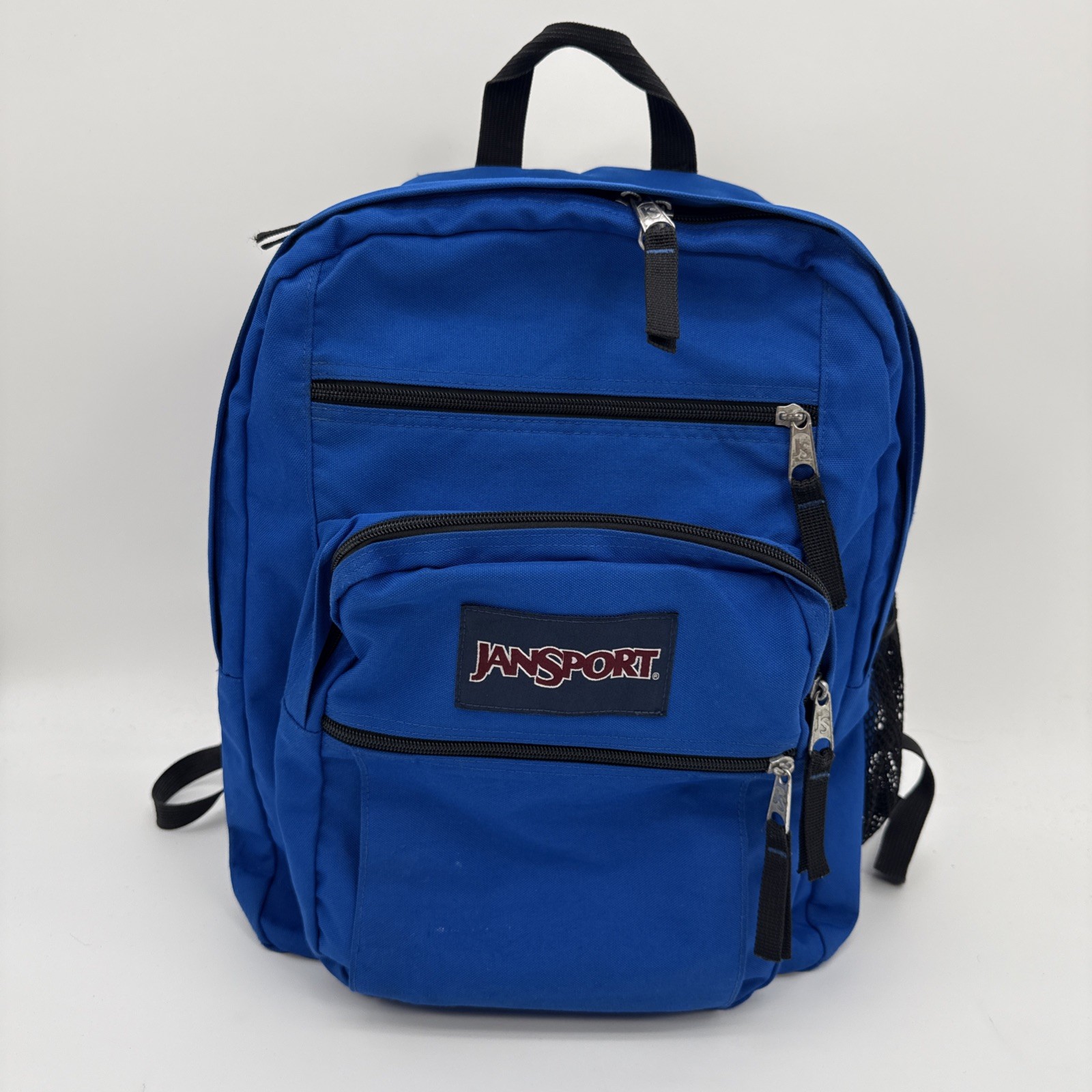 JanSport Big Student Backpack School Laptop Book Bag Royal Blue Nylon Daypack