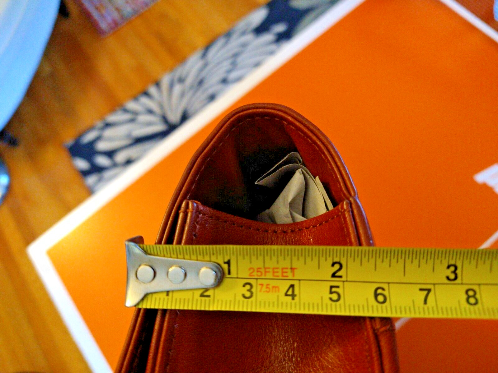 Bosca Old Leather Flap Envelope Brief – Cognac NEW in BOX! 829/32 009309038417