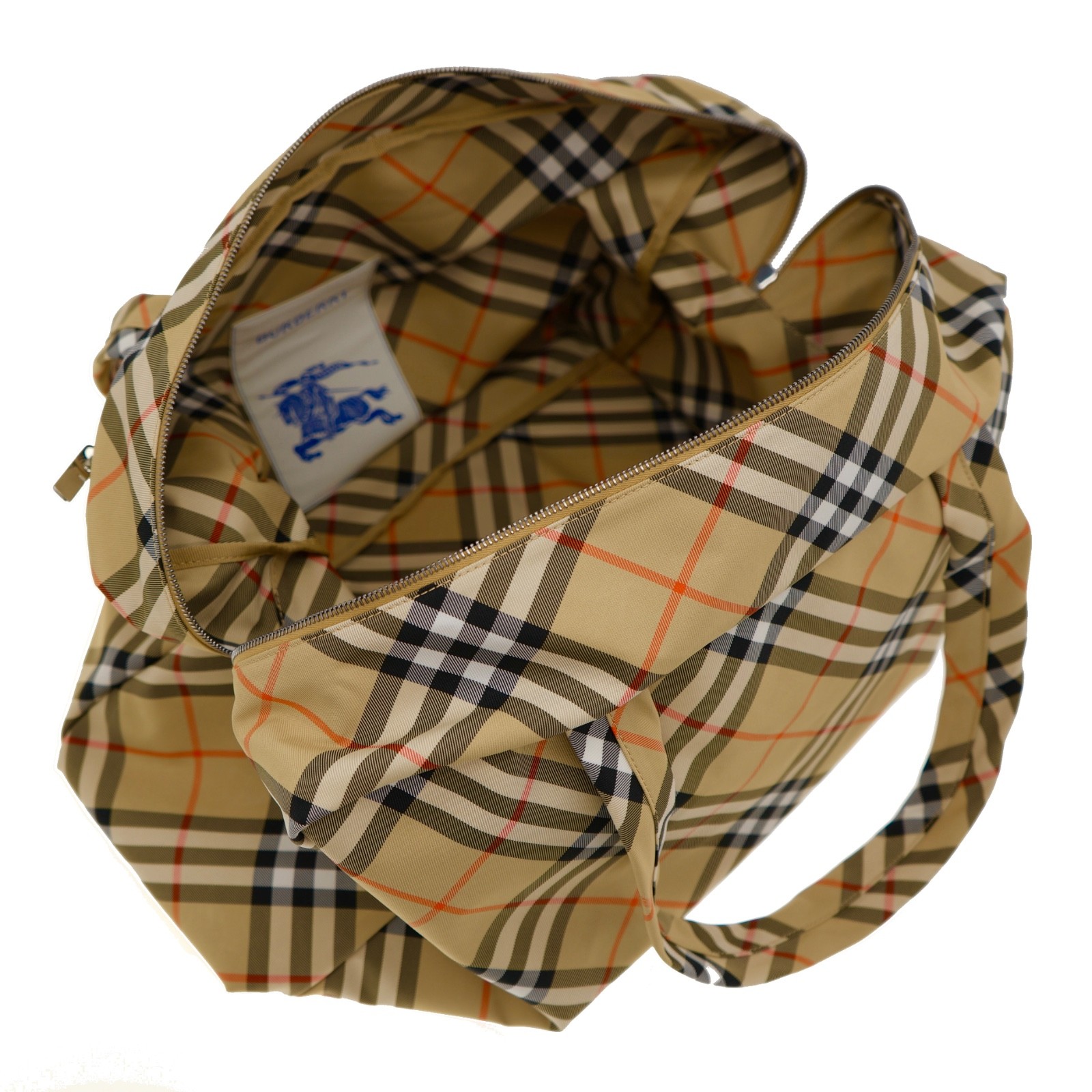 Burberry Classics Weekender Duffle Bag Large Check Canvas New