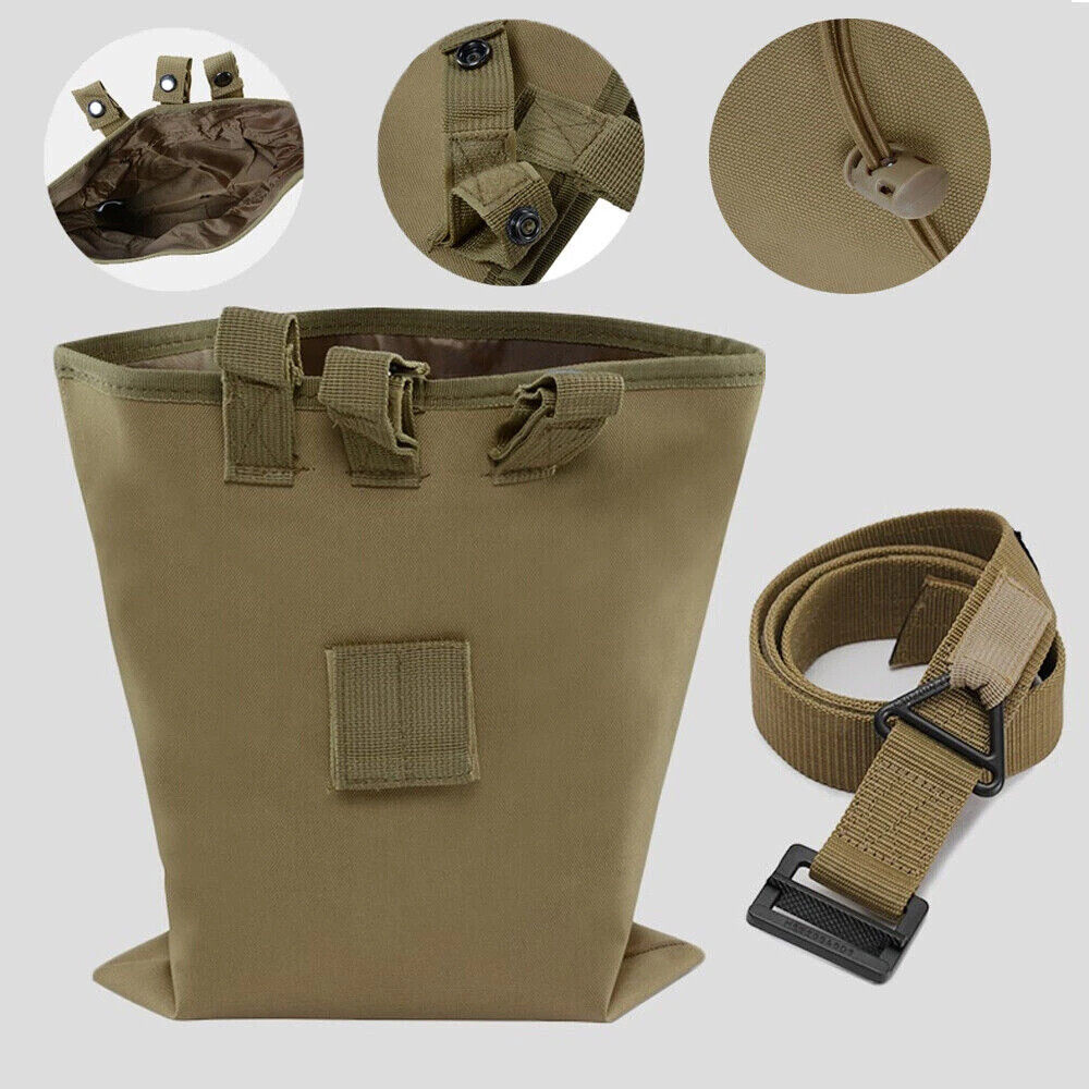 Tactical Molle Dump Pouch Foldable Drawstring Storage Bag Pouch Utility Pouch