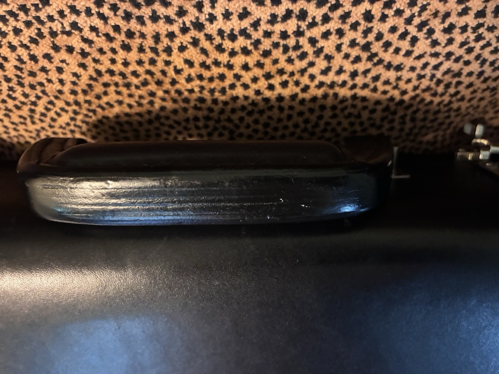 Korchmar Black 19” Briefcase Dual Combination Flip Lock Soft Patina Leather*GUC
